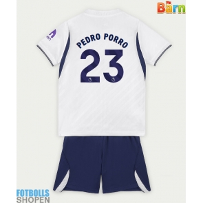 Billiga Tottenham Hotspur Pedro Porro #23 Hemmatröja Barn 2026-27 Kortärmad (+ Korta byxor)